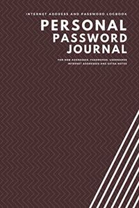 Personal Password Journal