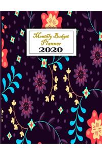Monthly budget planner 2020
