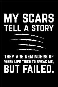 My Scars Tell A Story They Are Reminders Of When Life Tried To Break Me, But Failed.