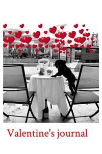 Valentine's Pomeranian love blank journal