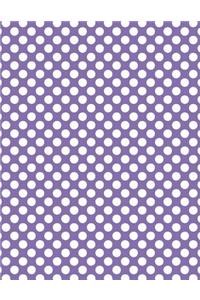 Polka Dots - Deluge Purple 101 - Lined Notebook With Margins 8.5x11