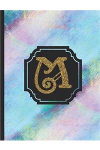 Letter M Monogram Notebook
