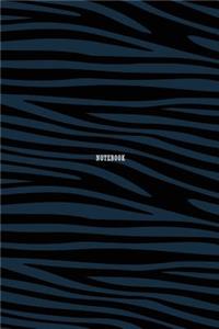 Notebook_Horizontal line, zebra pattern cover, 120pages, 6x9 inches