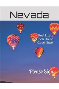 Nevada Real Estate Open House Guest Book: Reno, NV