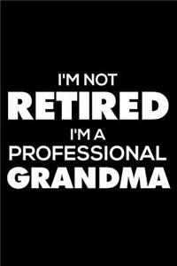 I'm Not Retired I'm a Professional Grandma