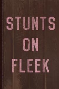 Stunts on Fleek Cheer Cheerleading Journal Notebook