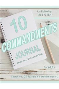 TEN COMMANDMENTS JOURNAL for adults