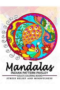 Mandala Indian Pattern Paisley Adult Coloring Book