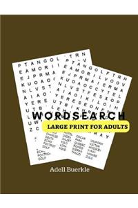 Word Search Large Print For Adults