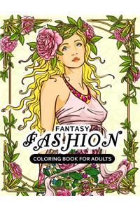 Fantasy Fashion Coloring Book for Adults