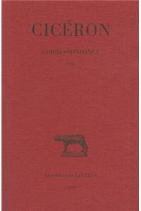 Ciceron, Correspondance