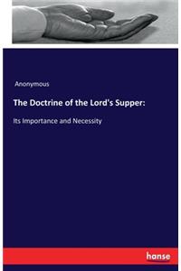 Doctrine of the Lord's Supper