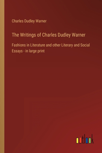 Writings of Charles Dudley Warner