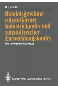 Handelsgewinne Rohstoffarmer Industrieländer Und Rohstoffreicher Entwicklungsländer