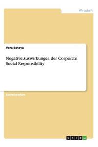Negative Auswirkungen der Corporate Social Responsibility