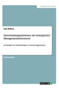 Entscheidungsprämissen als strategisches Managementinstrument