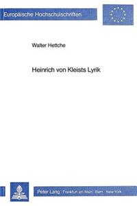 Heinrich Von Kleists Lyrik
