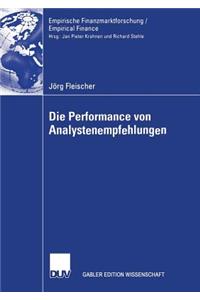 Die Performance Von Analystenempfehlungen