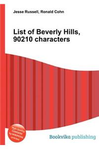 List of Beverly Hills, 90210 Characters
