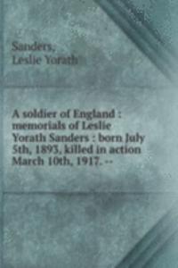 soldier of England