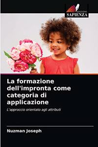 formazione dell'impronta come categoria di applicazione