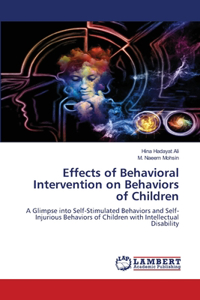 Effects of Behavioral Intervention on Behaviors of Children