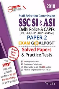 Wiley SSC SI & ASI Paper - 2 Exam Goalpost Solved Papers and Practice Tests