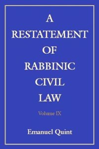 A Restatement of Rabbinic Civil Law