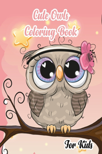 Cute Owls Coloring Book For Kids