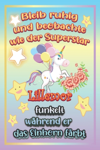 Bleib ruhig und beobachte wie Superstar Lillemor funkelt während sie das Einhorn färbt