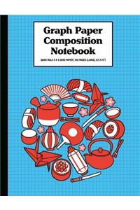 Graph Paper Composition Notebook Quad Rule 5x5 Grid Paper - 150 Sheets (Large, 8.5 x 11
