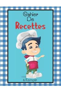 Cahier De Recettes à Remplir