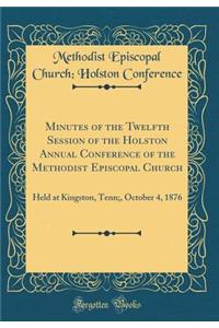Minutes of the Twelfth Session of the Holston Annual Conference of the Methodist Episcopal Church: Held at Kingston, Tenn;, October 4, 1876 (Classic Reprint)
