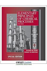 Elementary Principles Of Chemical Processes, 3rd Edition {With Cd-Rom}