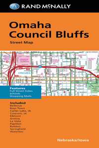 Folded Map: Omaha Lincoln Council Bluffs Street Map