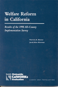 Welfare Reform in California