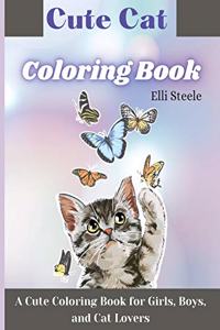 Cute Cat Coloring Book