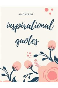 40 Days of Inspirational Quotes