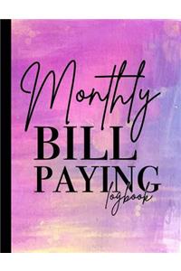 Monthly Bill Paying Logbook