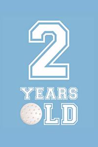 Golf Notebook - 2 Years Old Golf Journal - 2nd Birthday Gift for Golf Player - Golf Diary