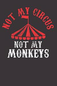 Circus Monkey Carnival Party Notebook Journal