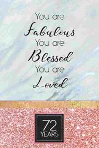 72nd Birthday Journal