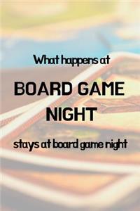 What happens at board game night stays at board game night