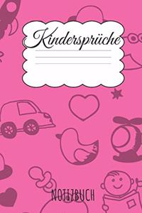 Kindersprüche Notizbuch