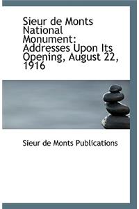 Sieur de Monts National Monument
