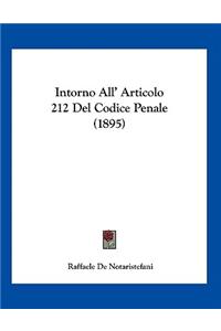 Intorno All' Articolo 212 Del Codice Penale (1895)