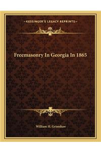 Freemasonry in Georgia in 1865