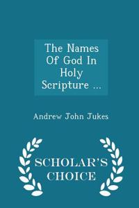 Names of God in Holy Scripture ...