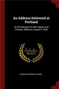 An Address Delivered at Portland