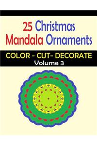 25 Christmas Mandala Ornaments